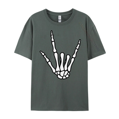 AliExpress Other Men's Hard Core Skeleton Hand Printed T-Shirt