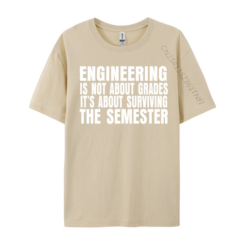 AliExpress Other Men's "Engineering Is Not About Grades" Printed T-Shirt