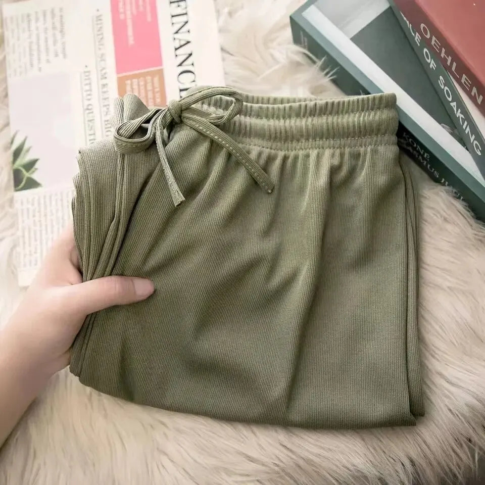 AliExpress Other Woman's Ice Silk High Waisted Sweat Pants