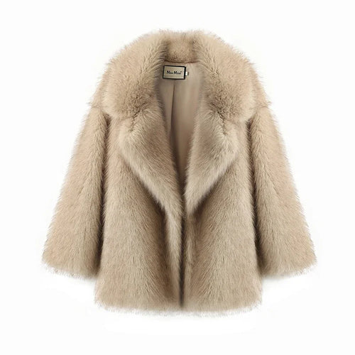 AliExpress Jackets & Coats Neo Mint Woman's Oversized Gradient Fur Coat