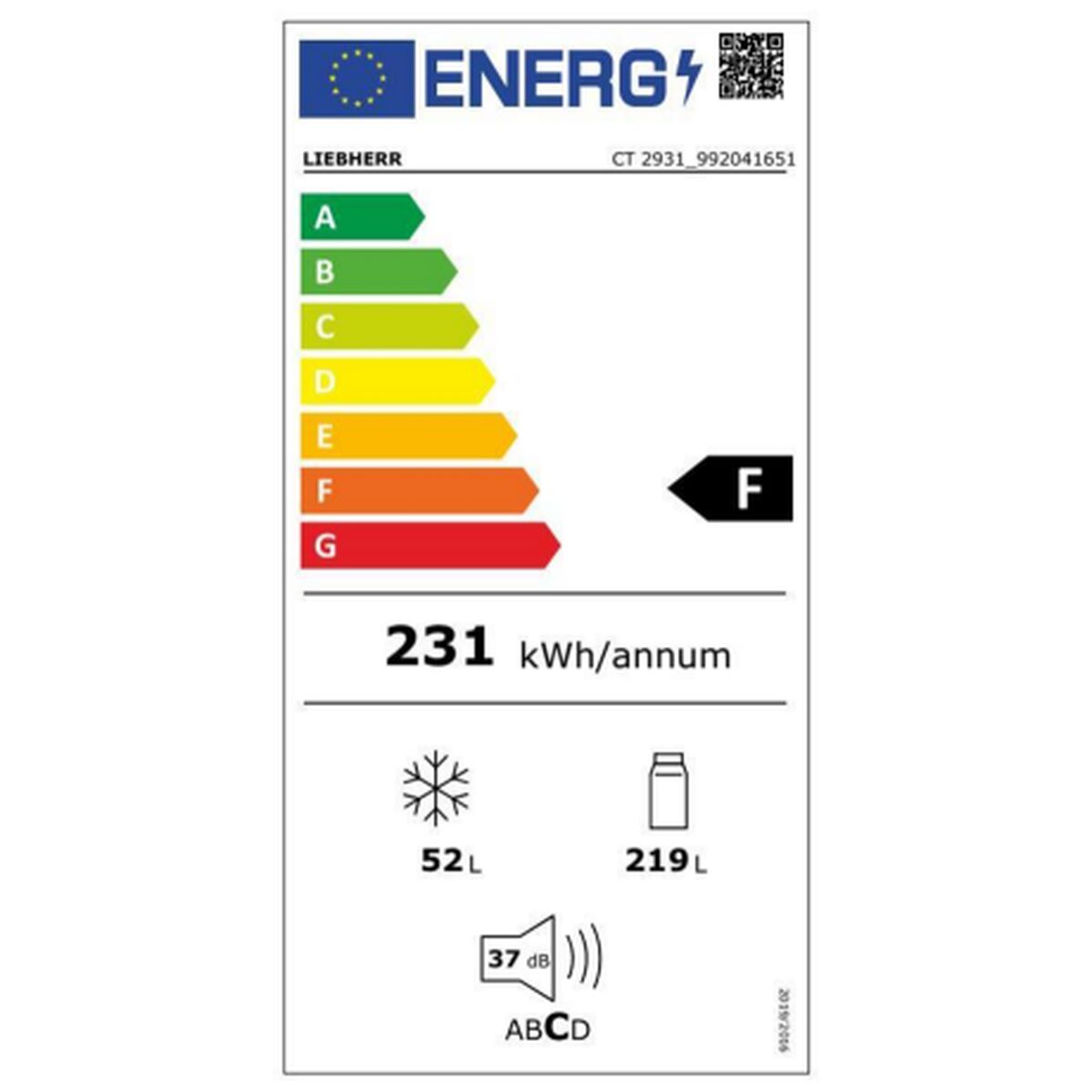 Bigbuy Consumer Electronics Liebherr White Refrigerator CT2931-21 157 White 157 x 55 cm