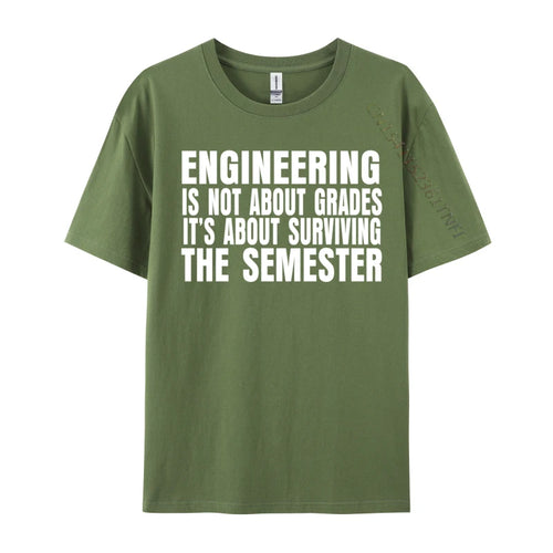 AliExpress Other Men's "Engineering Is Not About Grades" Printed T-Shirt