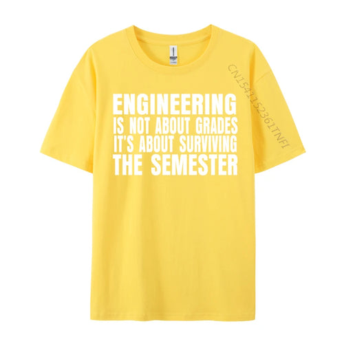 AliExpress Other Men's "Engineering Is Not About Grades" Printed T-Shirt