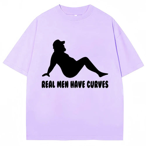 AliExpress Other Men's "Real Men Have Curves" Graphic T Shirts