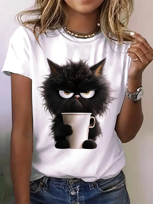 AliExpress Other Woman's Cat Print T-shirt