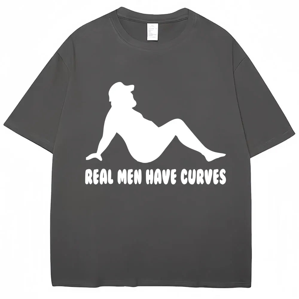 AliExpress Other Men's "Real Men Have Curves" Graphic T Shirts