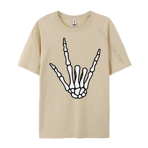 AliExpress Other Men's Hard Core Skeleton Hand Printed T-Shirt