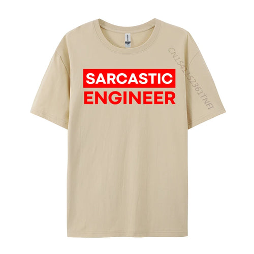 AliExpress Other Men's "Sarcastic Engineer" Print Top T-Shirt