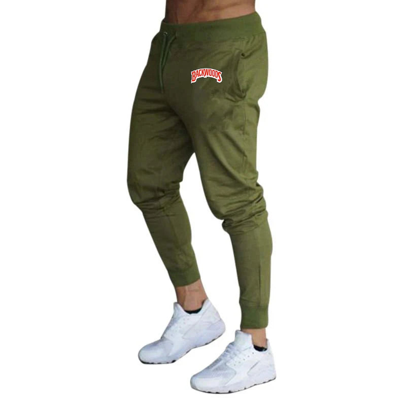 AliExpress Other Men's "Backwoods" Printed Stitching Corduroy Sweat Pants