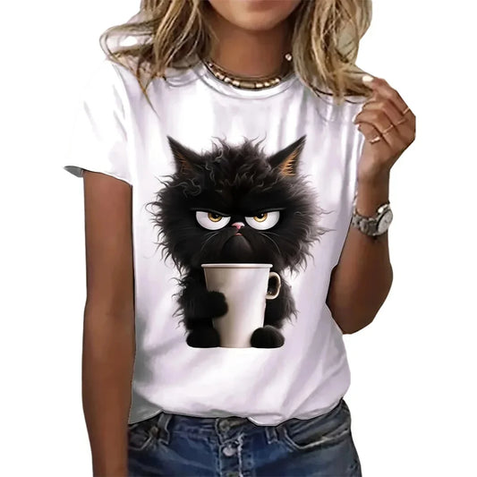 AliExpress Other Woman's Funny Cat Print T-shirt