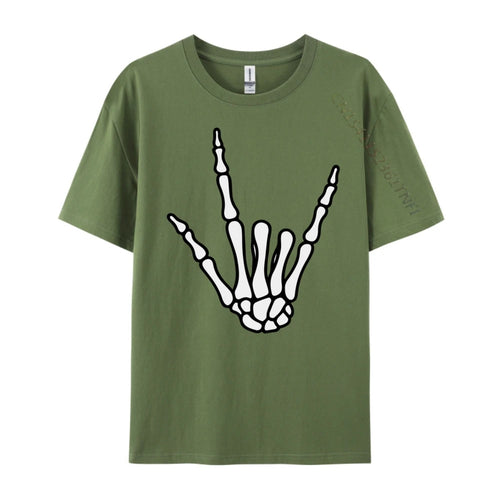 AliExpress Other Men's Hard Core Skeleton Hand Printed T-Shirt