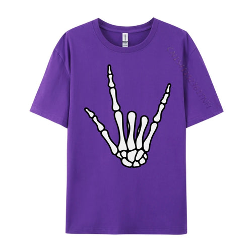 AliExpress Other Men's Hard Core Skeleton Hand Printed T-Shirt