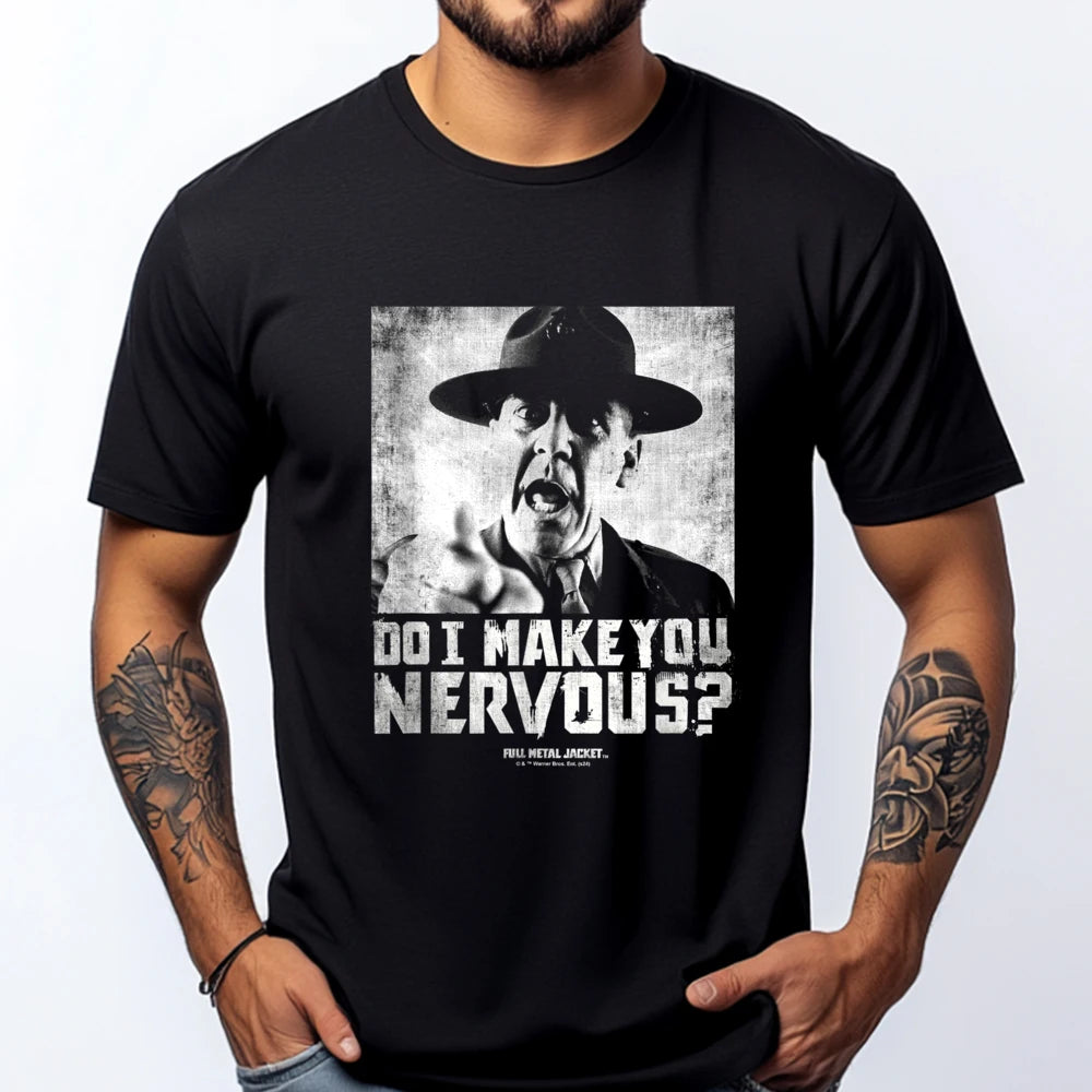 AliExpress Other Men's "Do I Make You Nervous" Oversized Printed T Shirt