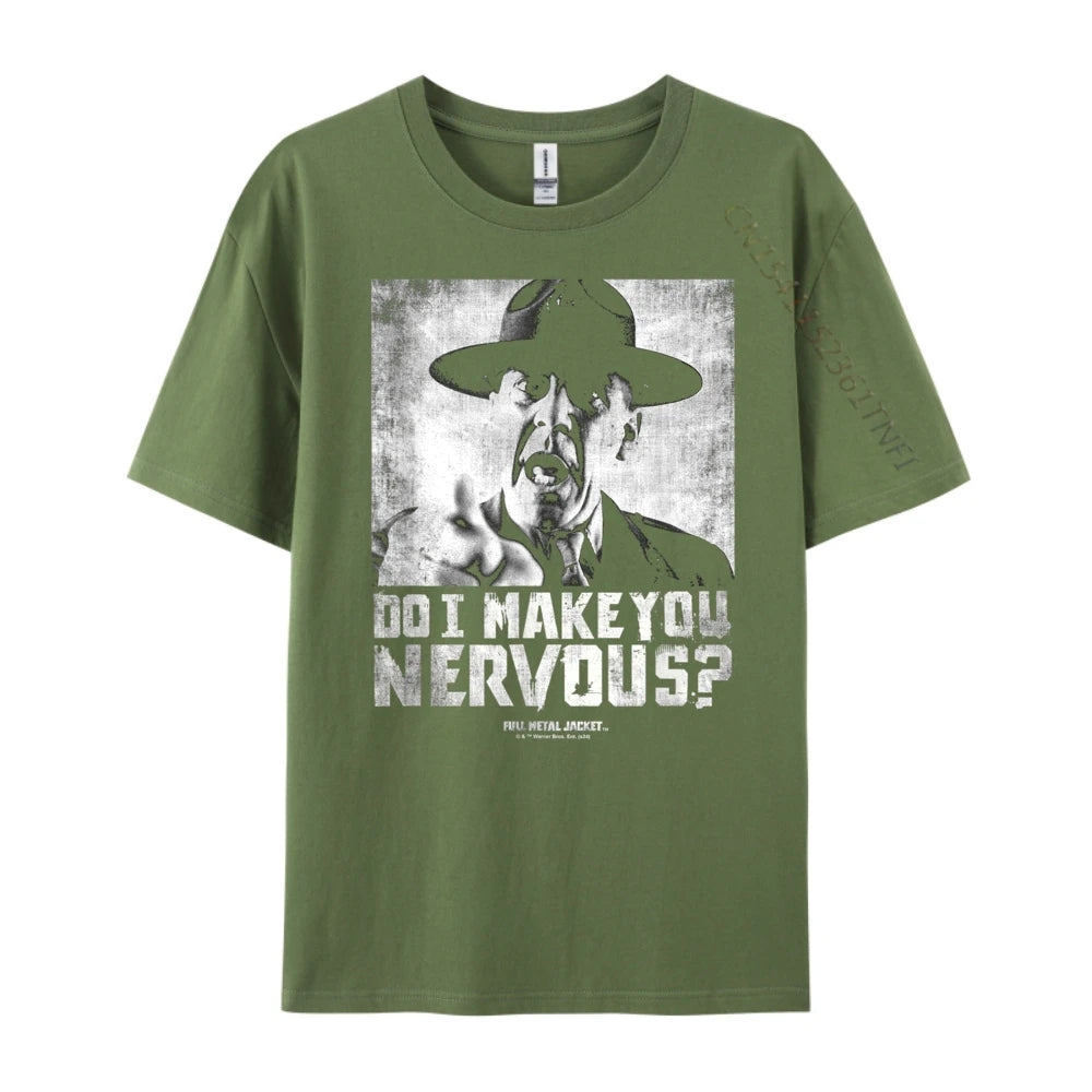 AliExpress Other Men's "Do I Make You Nervous" Oversized Printed T Shirt