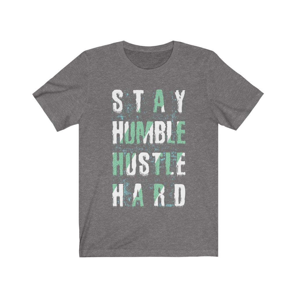 Plum Charlie Men's Clothing Plum Charlie Men's "Stay Humble Hustle Hard" Lettering T-Shirt