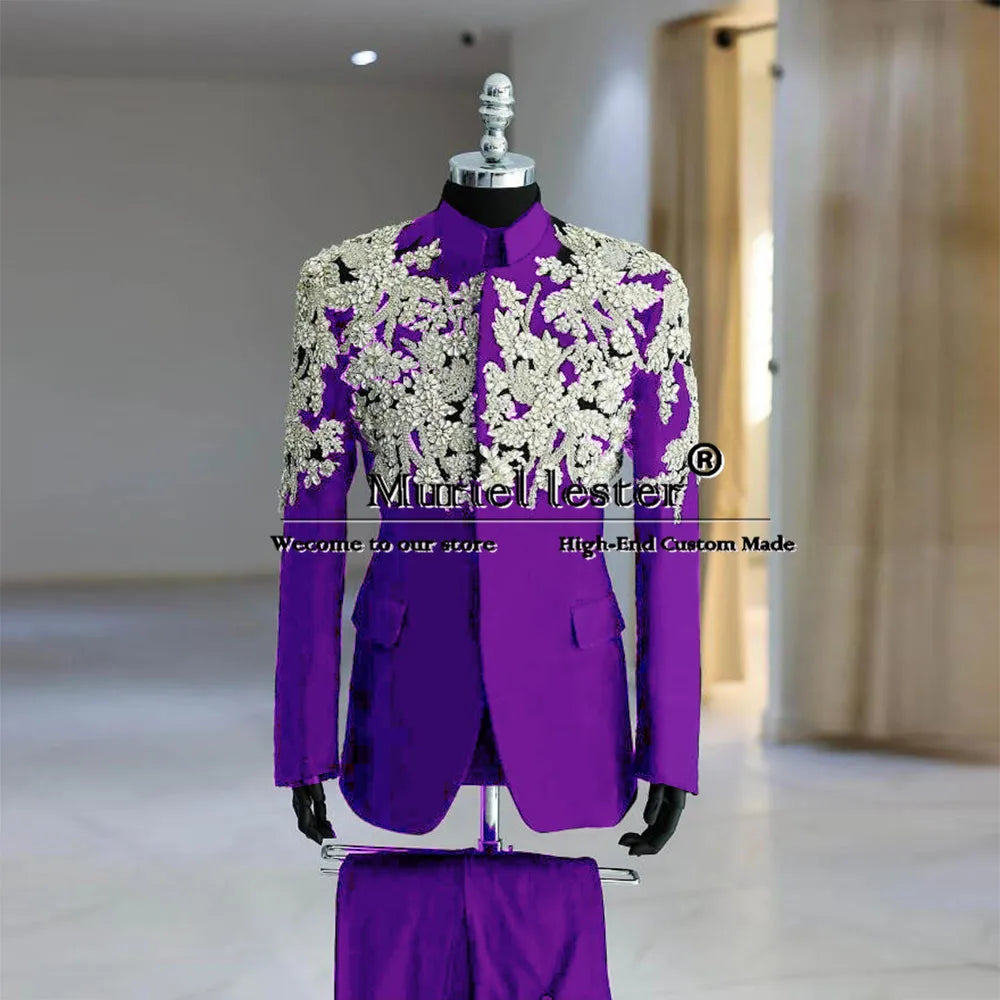 Next Level Fly Men's Royal Design Suit Jacket