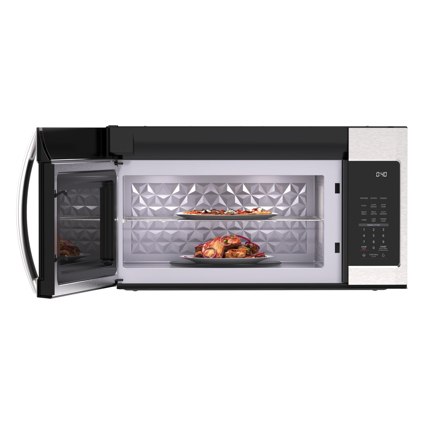 Violet Blackhaw Food & Beverage Over the Range Stainless Steel Microwave