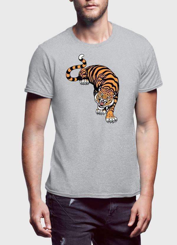 Scorpius T-shirts Scorpius Men's Cornered Tiger Printed T-Shirt