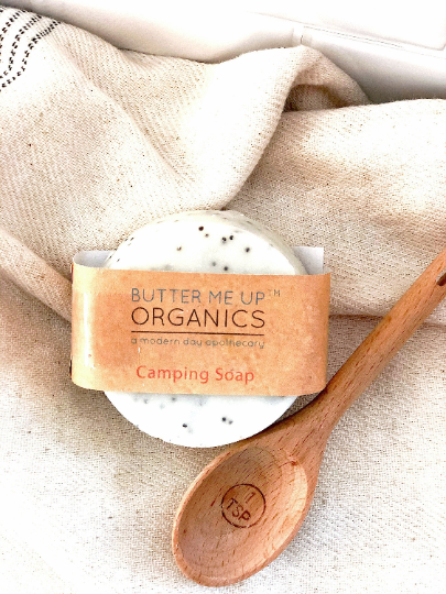 White Smokey Bath & Beauty Organic Camping Soap- Bug Repellant/Shampoo Bar