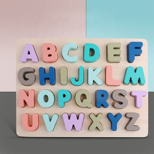 Plum Clymene Toys Wooden English Letters ABC Numbers