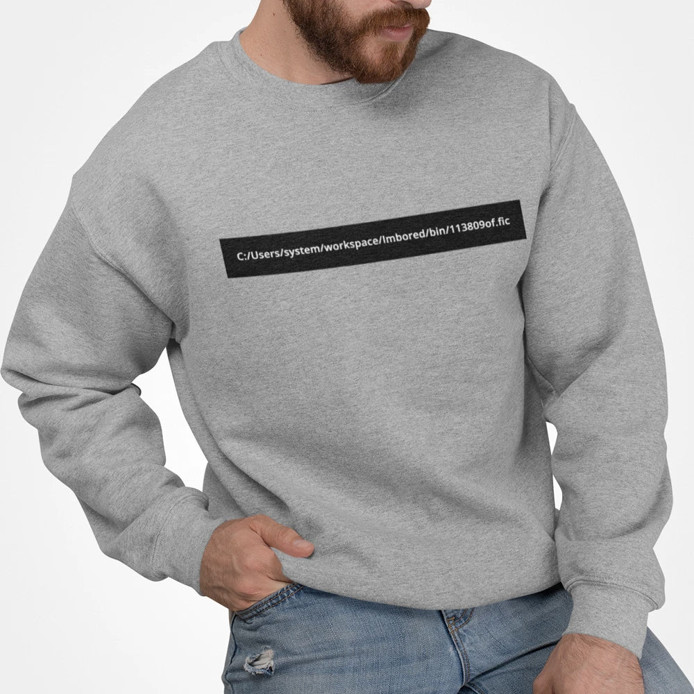 Yellow Pandora Sweaters & Hoodies Yellow Pandora Men's White Coding Logo Sweatshirt