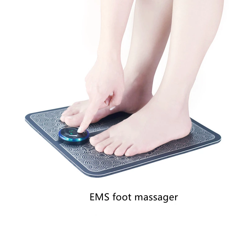 Teal Simba Healthcare Electric EMS Foot Massager Pad Foot Muscle Stimulator Leg Massage