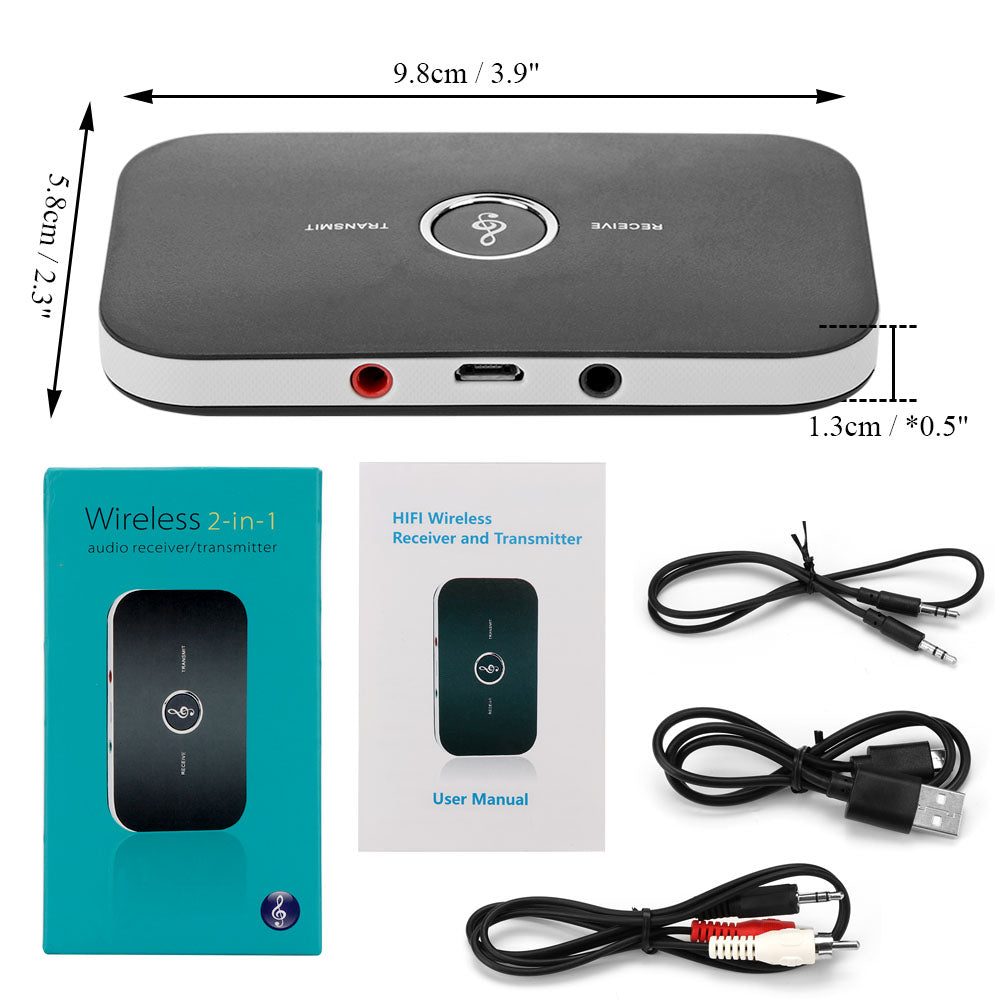 Teal Simba Tech Accessories 2 in 1 Bluetooth 4.1 Audio Transmitter & Receiver