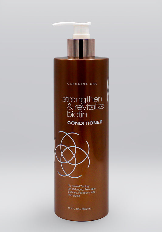 Gold Tulsi Haircare Caroline Chu Strengthen & Revitalize Biotin Conditioner