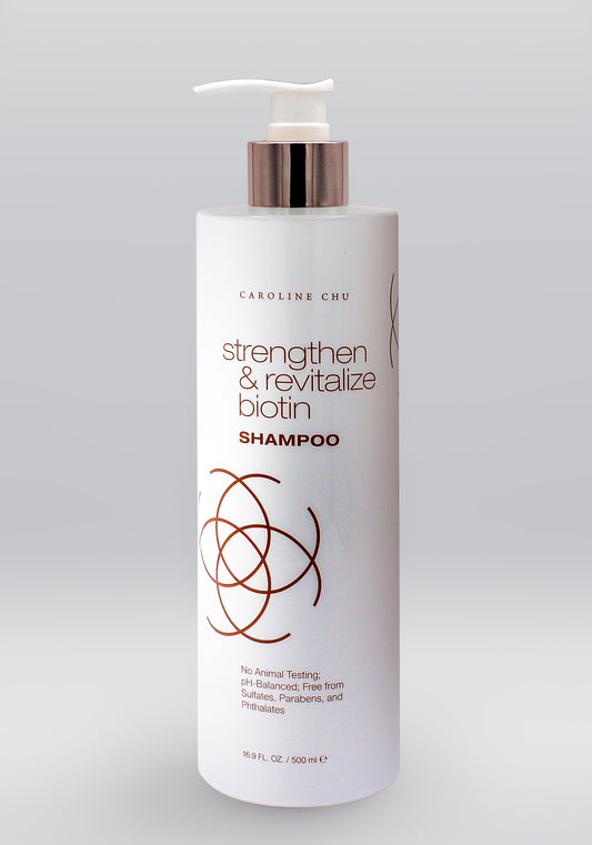 Gold Tulsi Haircare Caroline Chu Strengthen & Revitalize Biotin Shampoo