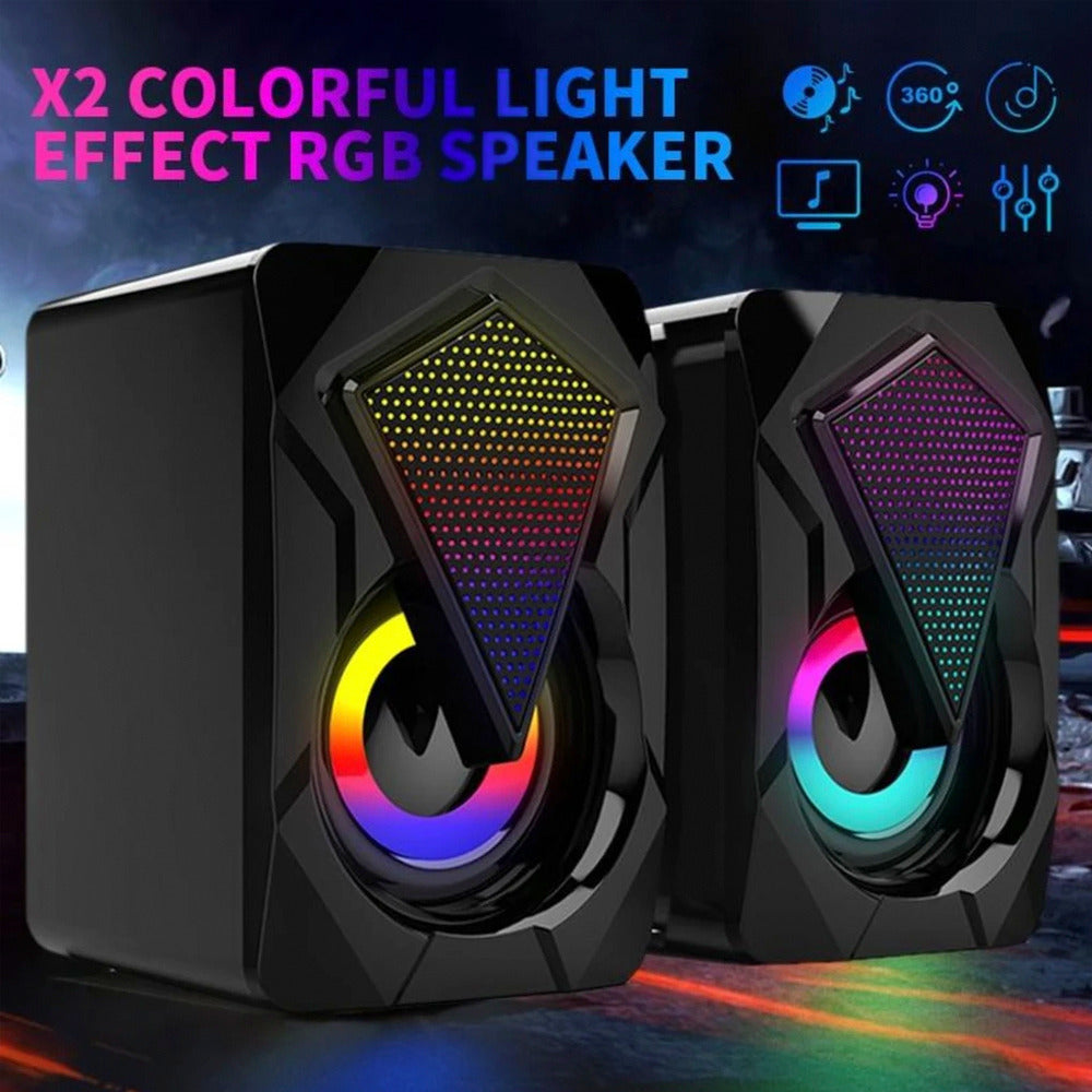 Yellow Pandora Audio & Video Dragon RGB Computer Gaming Speakers