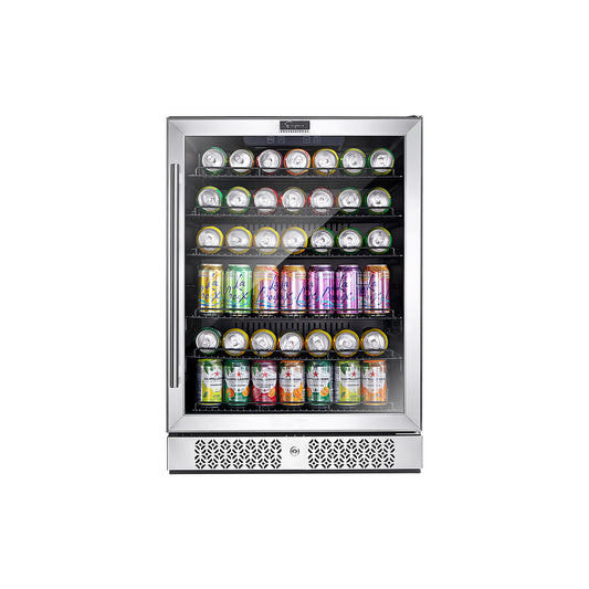 Burgundy Eunostus Kitchen Empava BR02S 24 Inch Freestanding & Built-in Beverage Fridge