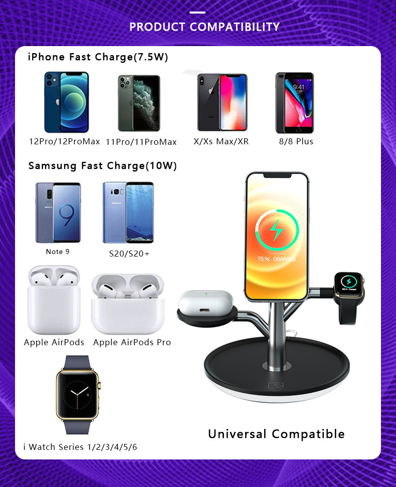 Teal Simba Tech Accessories Universal Wireless Charging Stand for IPhone