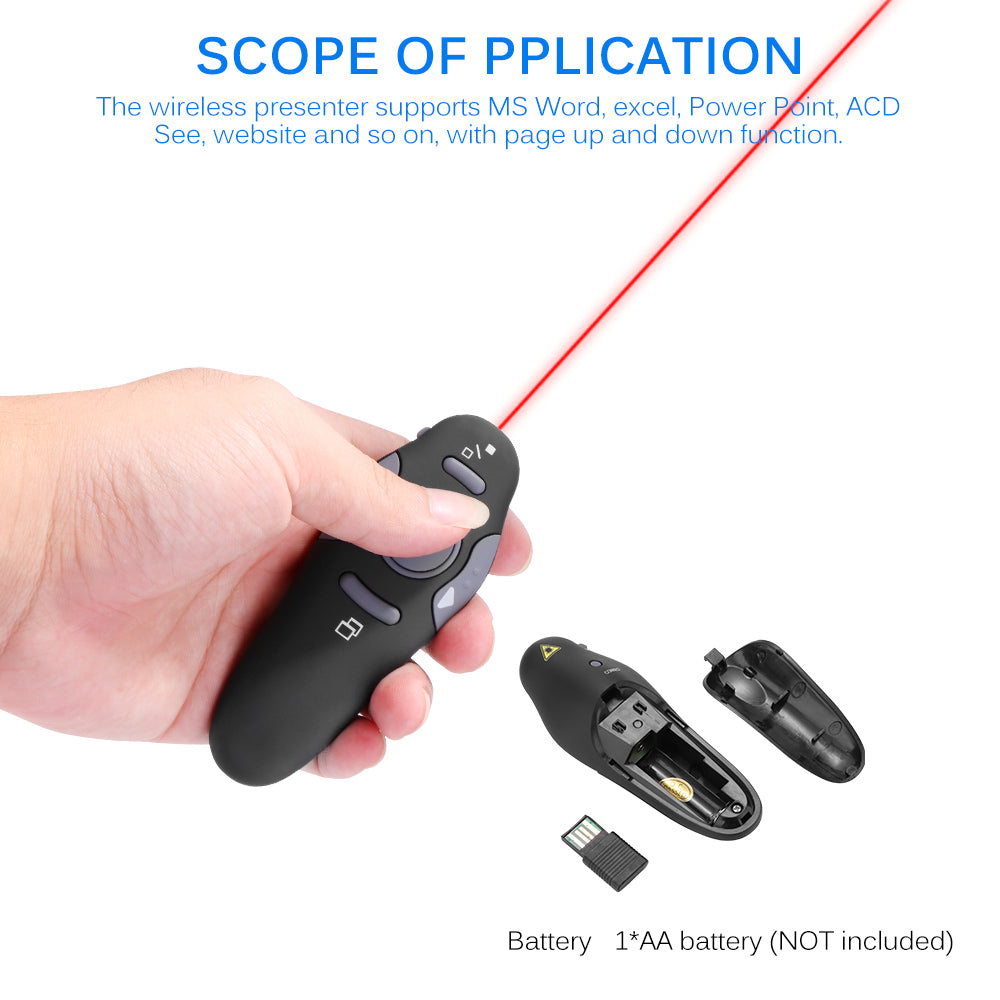 Teal Simba Tech Accessories Wireless Presenter with Red Laser Pointers