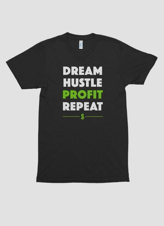 Scorpius T-shirts Scorpius Men's "DREAM HUSTLE PROFIT" Printed T-shirt