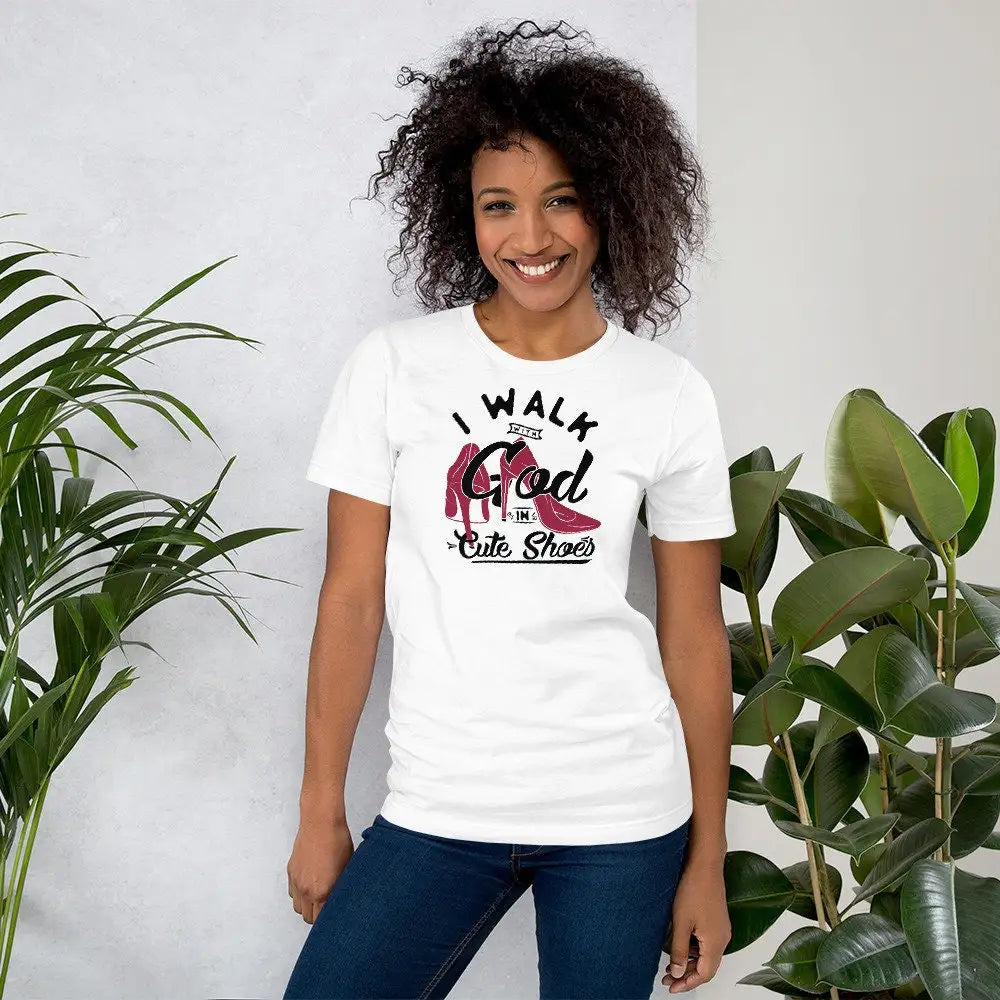 Next Level Fly Woman's I Walk With God T-shirt