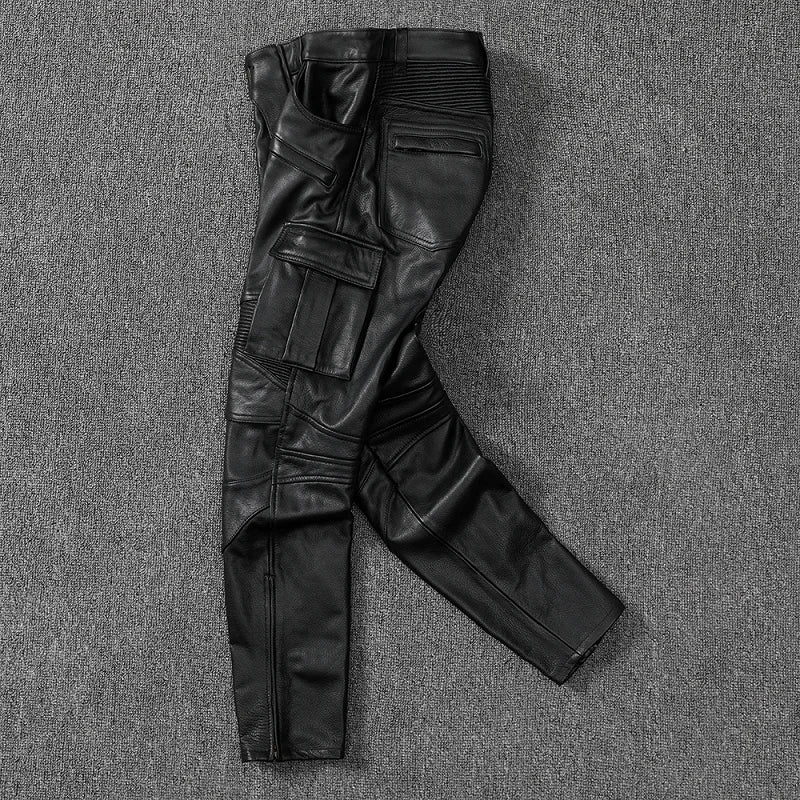 Next Level Fly Men's Cow Leather Biker Jean's