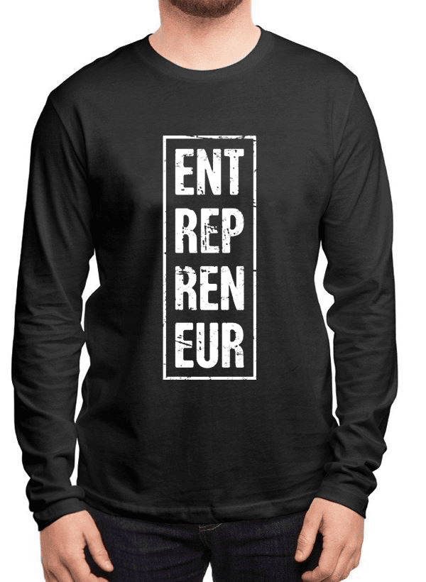 Scorpius T-shirts Scorpius Men's "Entrepreneur" Vertical Full Sleeved T-shirt