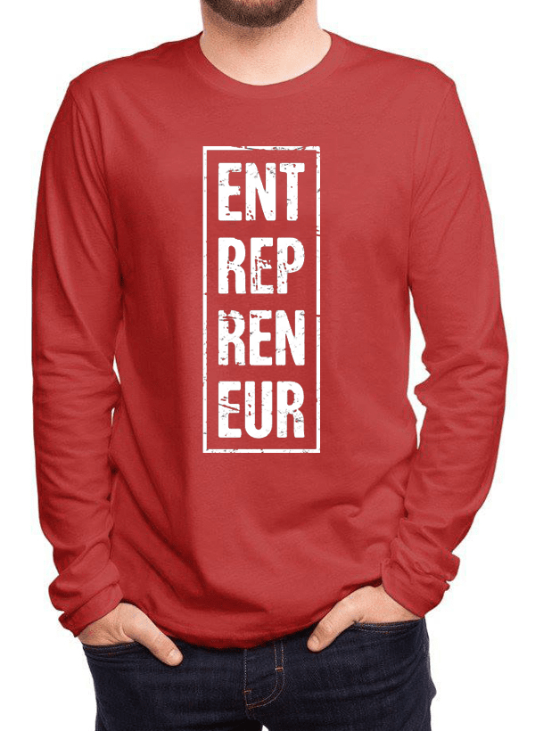 Scorpius T-shirts Scorpius Men's "Entrepreneur" Vertical Full Sleeved T-shirt