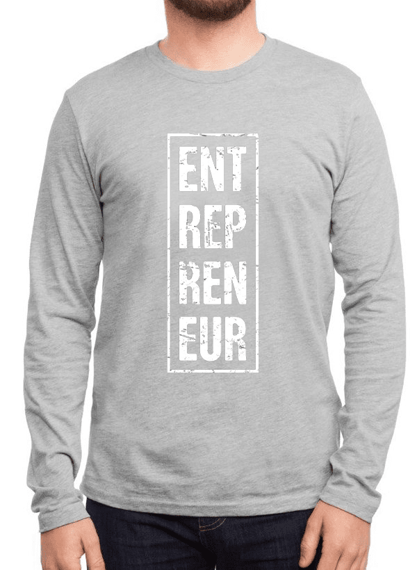 Scorpius T-shirts Scorpius Men's "Entrepreneur" Vertical Full Sleeved T-shirt