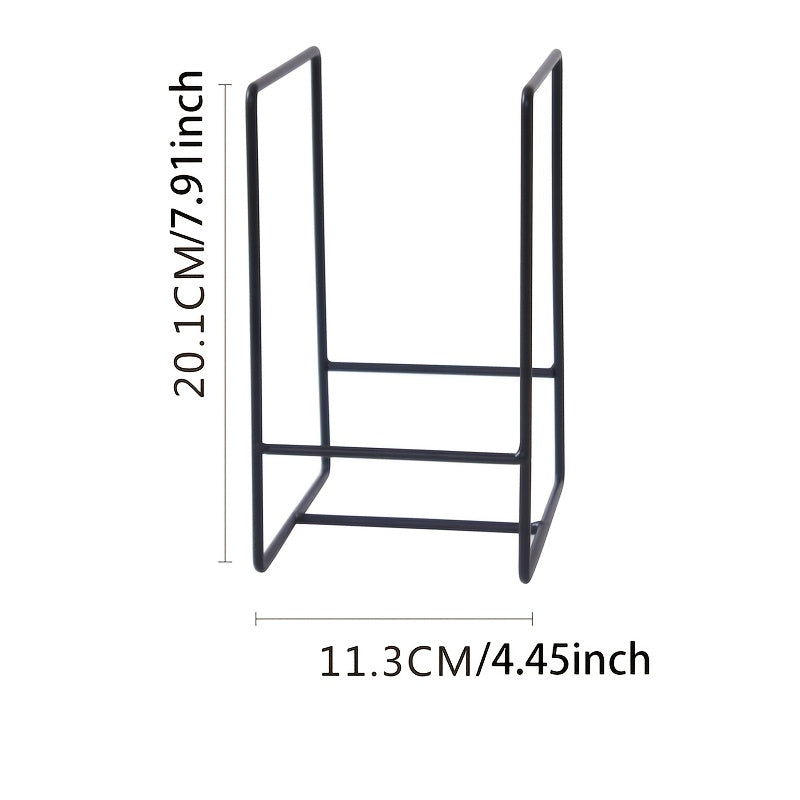 Champagne Apollo Home & Garden 3pcs Metal Plate Rack Storage Box - Vertical Rack Holder for Kitchen