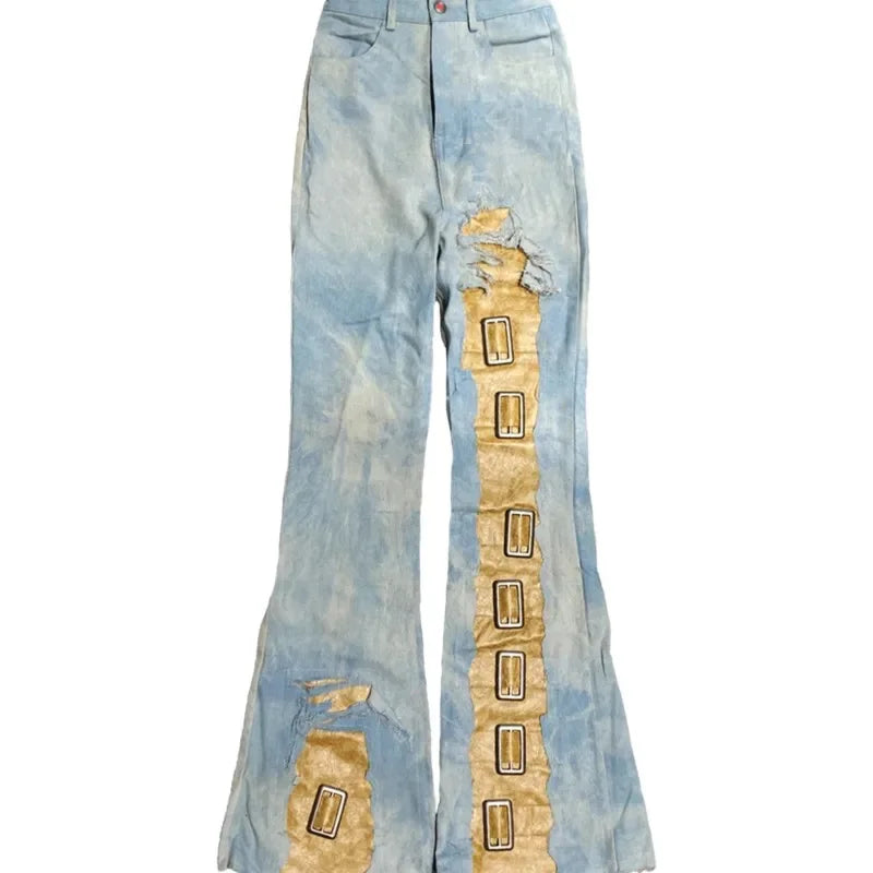 Next Level Fly Men's Distressed Dirty Washed Ripped Jeans