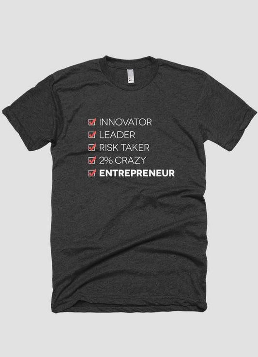 Scorpius T-shirts Scorpius Men's "INGREDIENTS OF AN ENTREPRENEUR" T-shirt