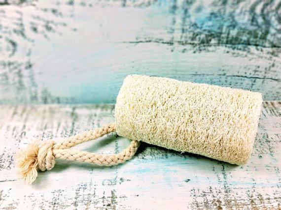 Yellow Shadow Bathroom Organic Natural Vegan Loofah