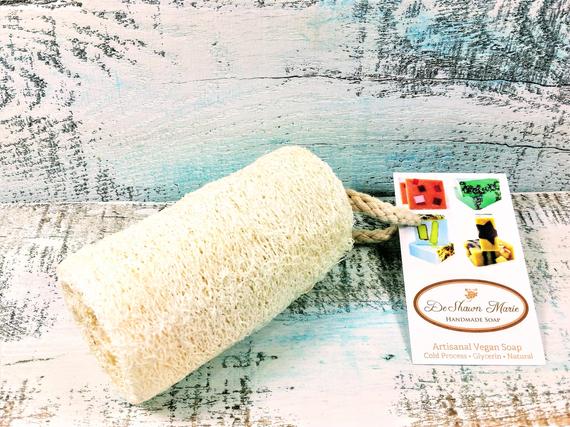 Yellow Shadow Bathroom Organic Natural Vegan Loofah