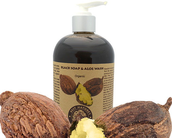 Yellow Poppy Bodycare Organic Black Soap & Aloe Wash 8oz/240ml