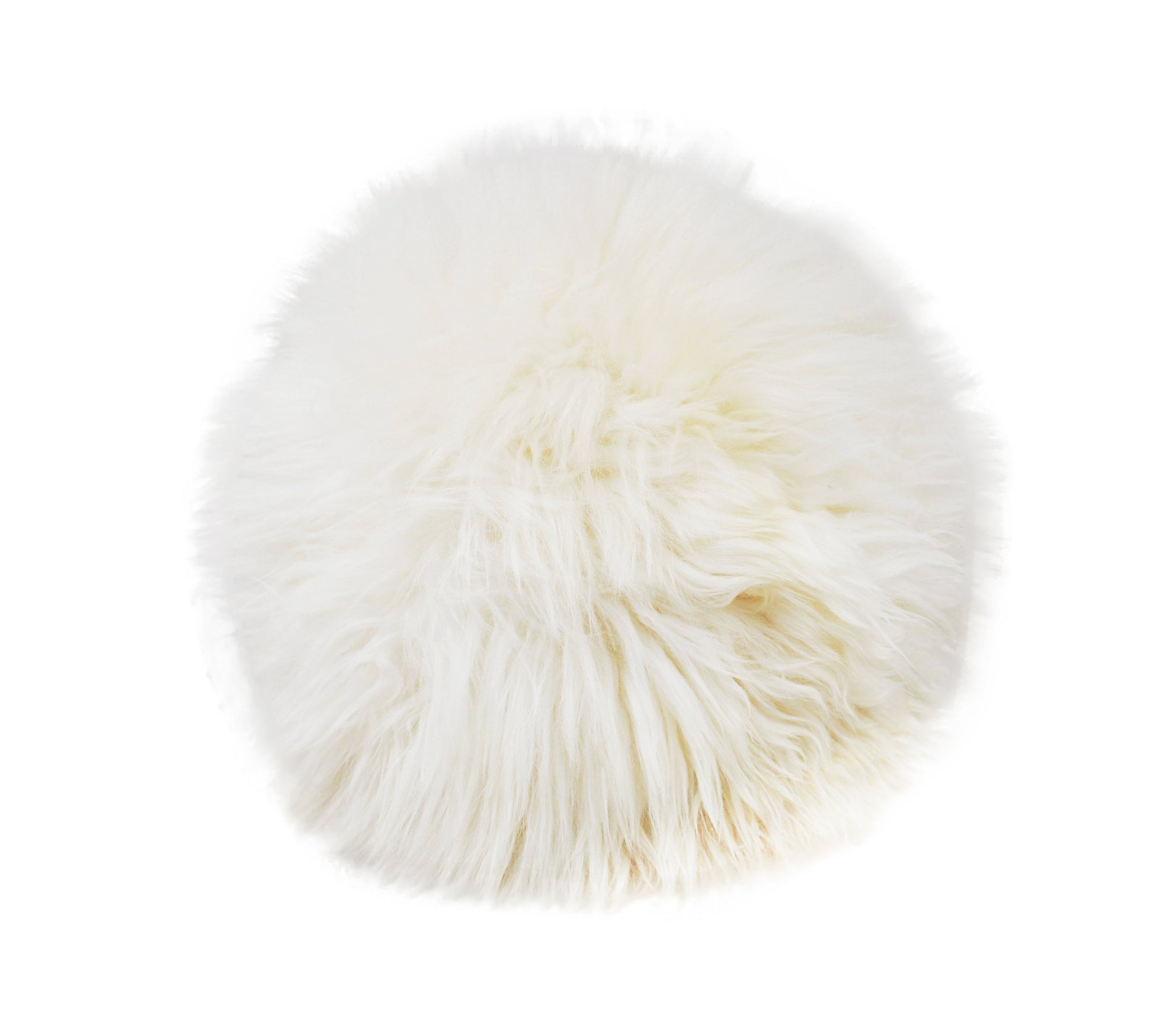 Blue Pallas Home & Garden Decorative Round Furry Pillow.