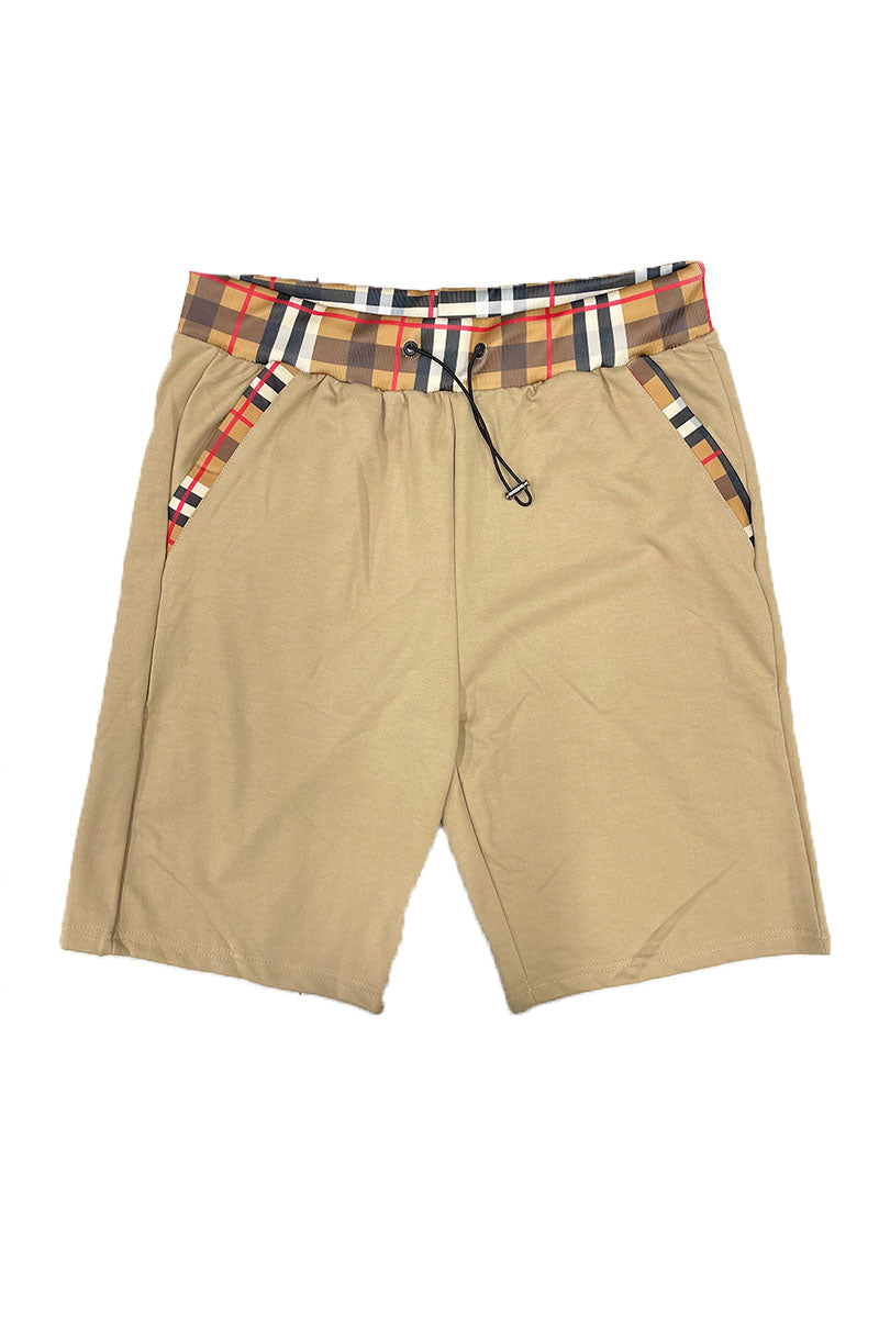 Lime Milo Men's Clothing Lime Milo Men's Checkered Detail Shorts