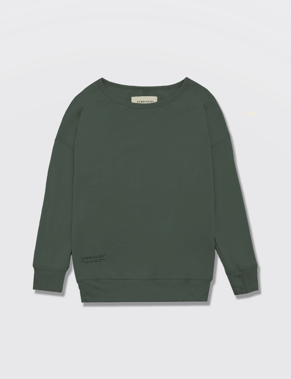 Salmon Eros Kid's Clothing Olive | Crewneck