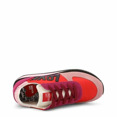 Burgundy Hera Sneakers & Runners "Love Moschino" Pink Red Suede Sneakers