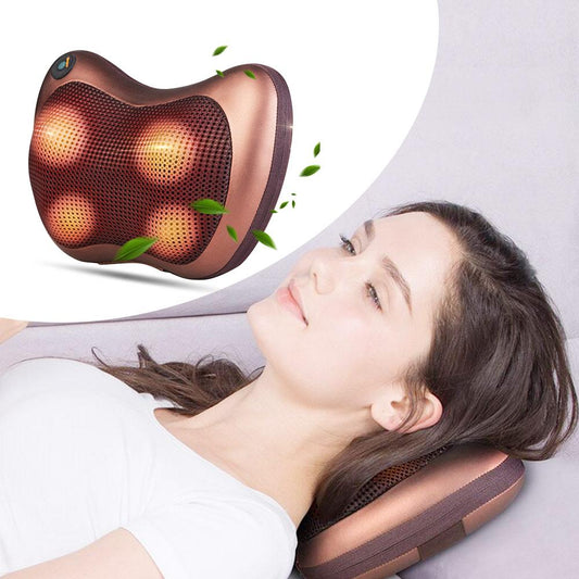 Yellow Pandora Healthcare Portable 4 heads Massage Pillow